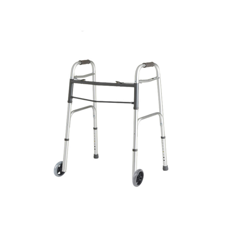 Déambulateur 2 roues pliable aluminium
